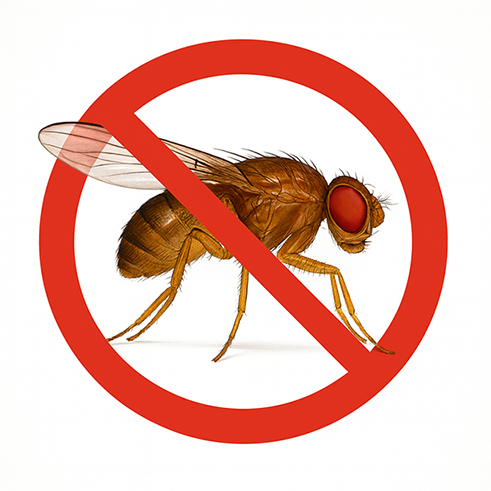 close up image of a fruit fly