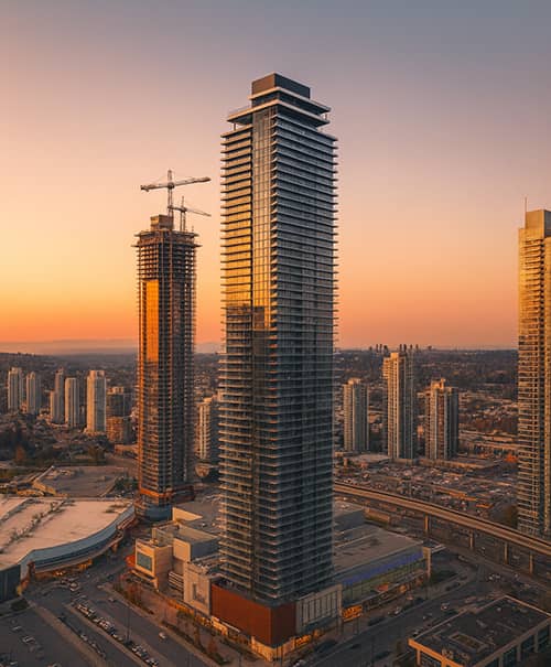 Brentwood neighbourhood towers and retail